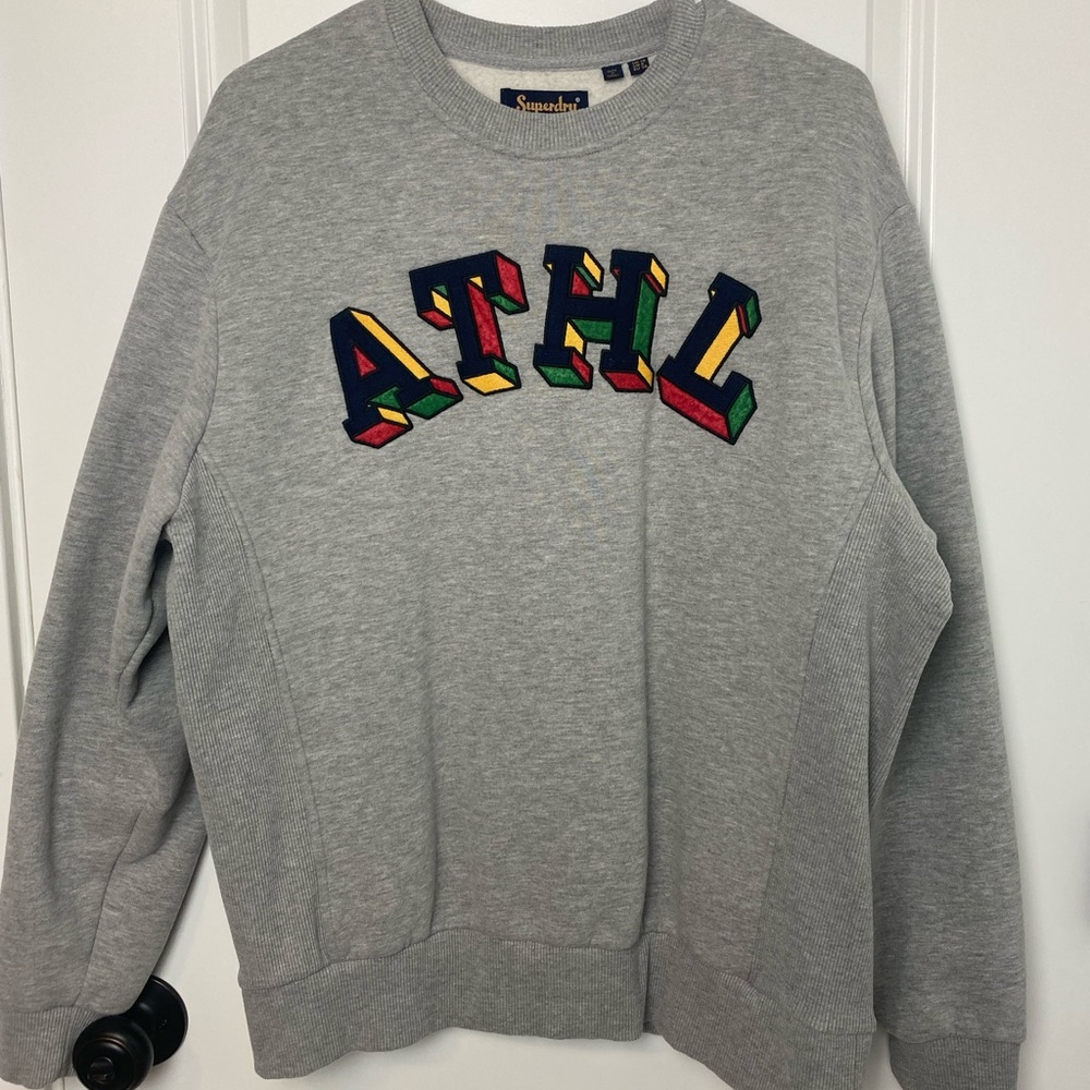 SuperDry Varsity Metallic Crew Sweatshirt
